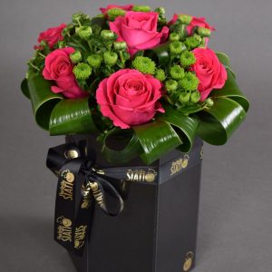 Mix de Flori 3 hexagon Negru